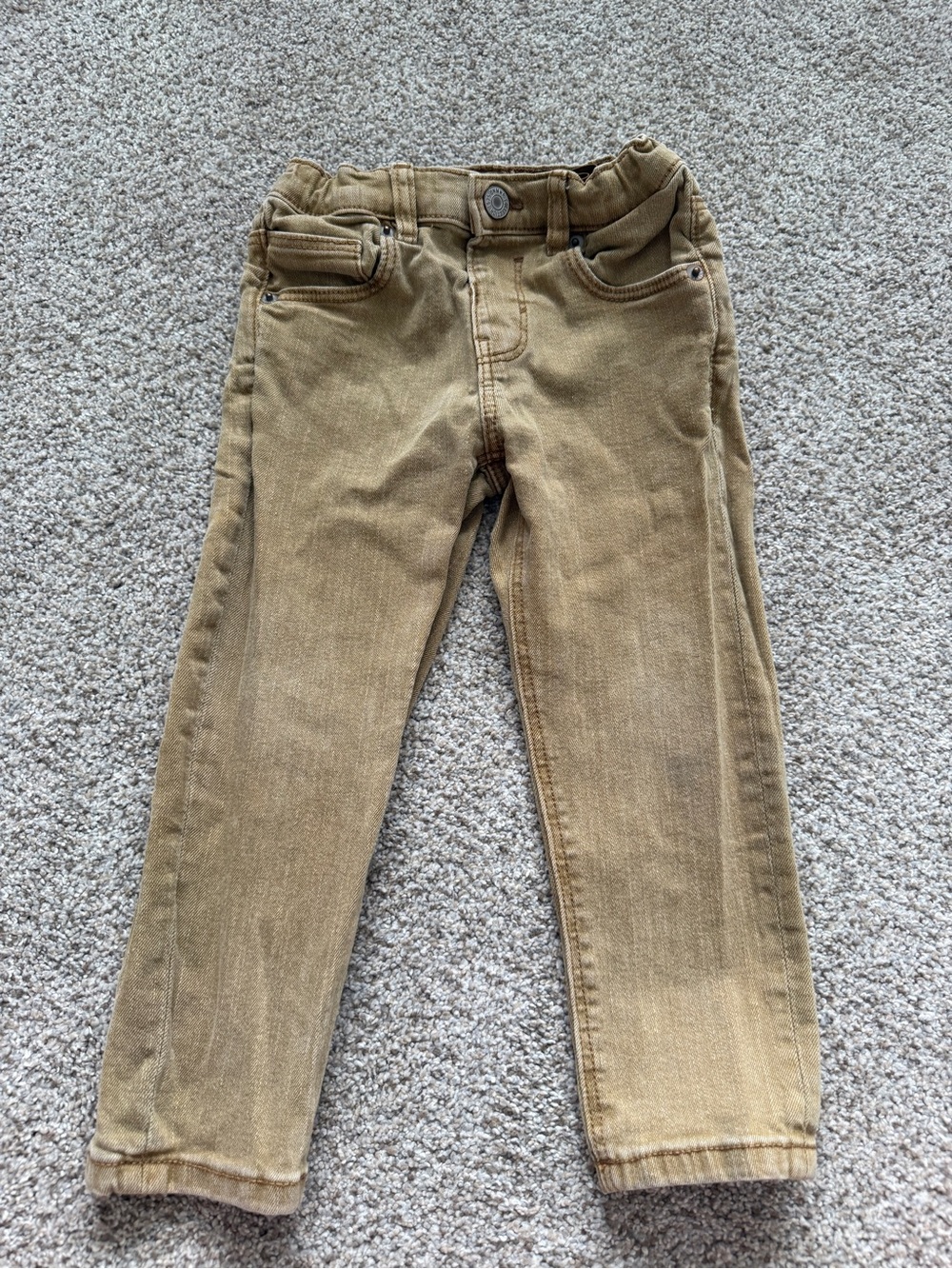 Zara The Slim Denim Brown Taupe Jeans